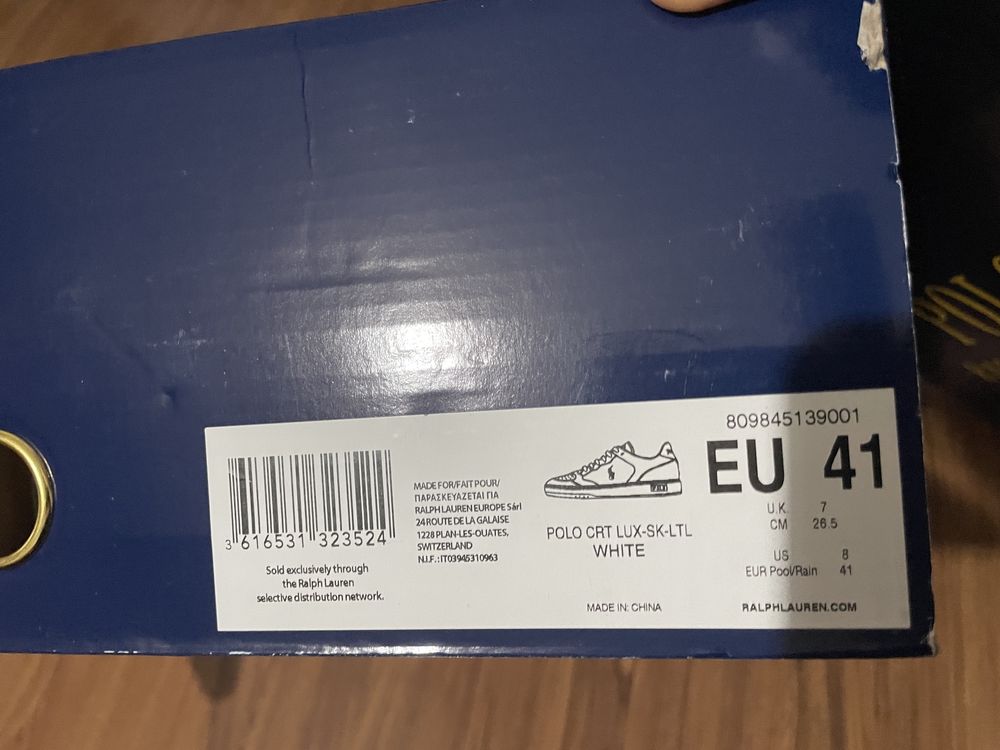 Обувки Polo Ralph Lauren кожа бели 41 /42 номер