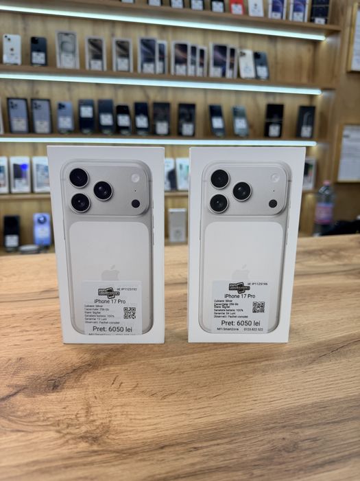 iPhone 17 Pro Silver 256Gb - Nou - Sigilat - Garantie 24 luni