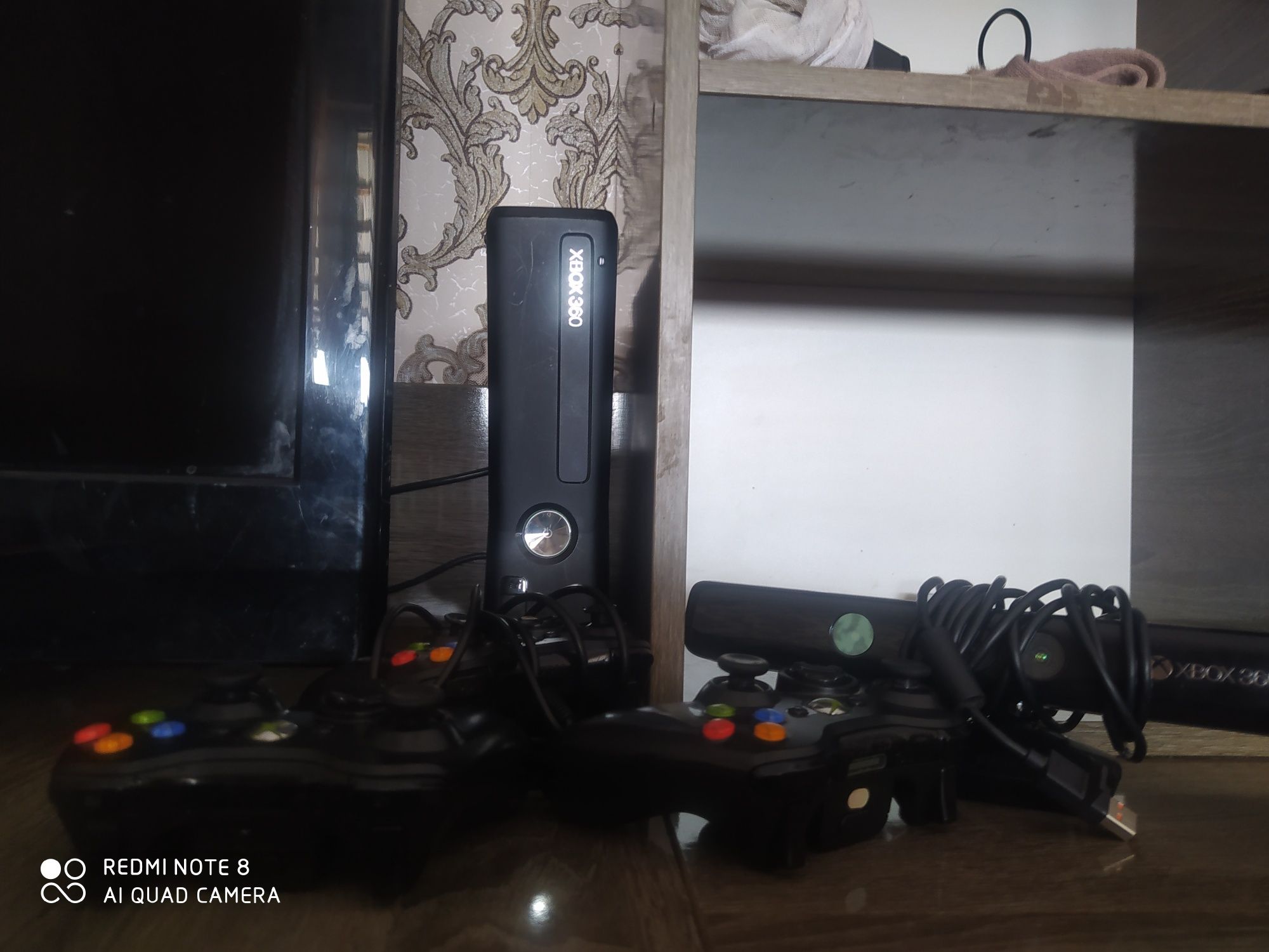 Xbox 360+3джостик+kinect 3b камера