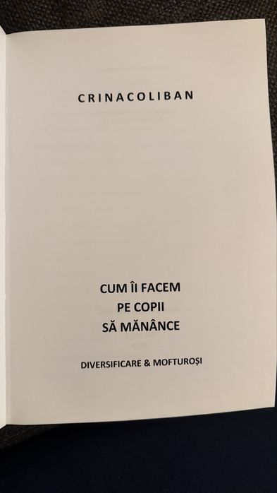 Crina Coliban Cum ii facem pe copii sa manance