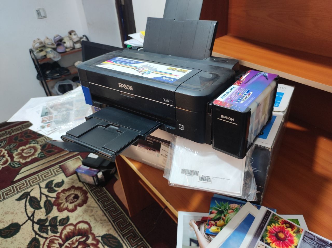 Epson L 310 yangi karopka dakument 500 ta prabekli tezkor rangli print