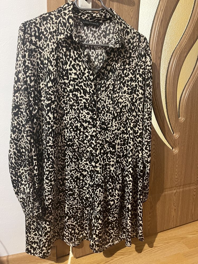 Rochie camasa Zara animal print S