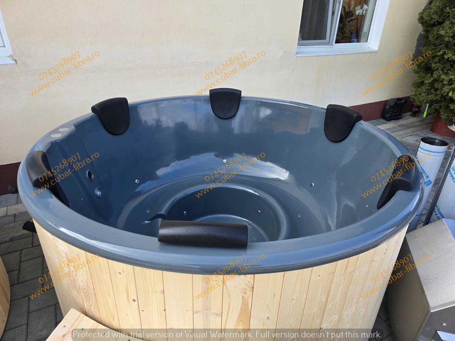 Jacuzzi Ciubar fibra mini piscină hidromasaj aeromasaj