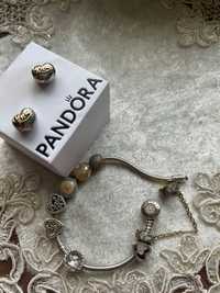 Bratara Pandora argint și aur
