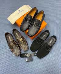 Pantof-Mocasini Louis Vuitton bărbați-model disponibil 3 culori-Piele