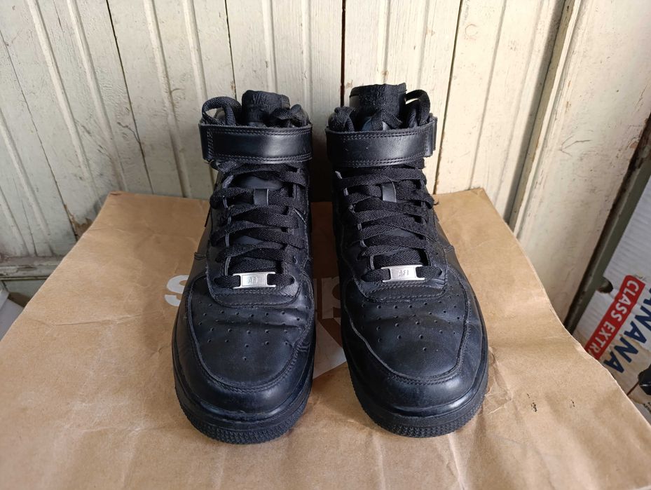 ''Nike Air Force 1 Mid Black''оригинални мъжки маратонки 43 номер