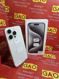 GAO AMANET - iPhone 15 Pro, stocare 256gb, liber de retea, bat 100%