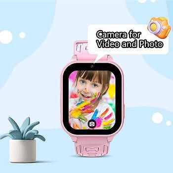 Детски смарт часовник blavec k02 gps / 4g / sos (swk02-p) розов