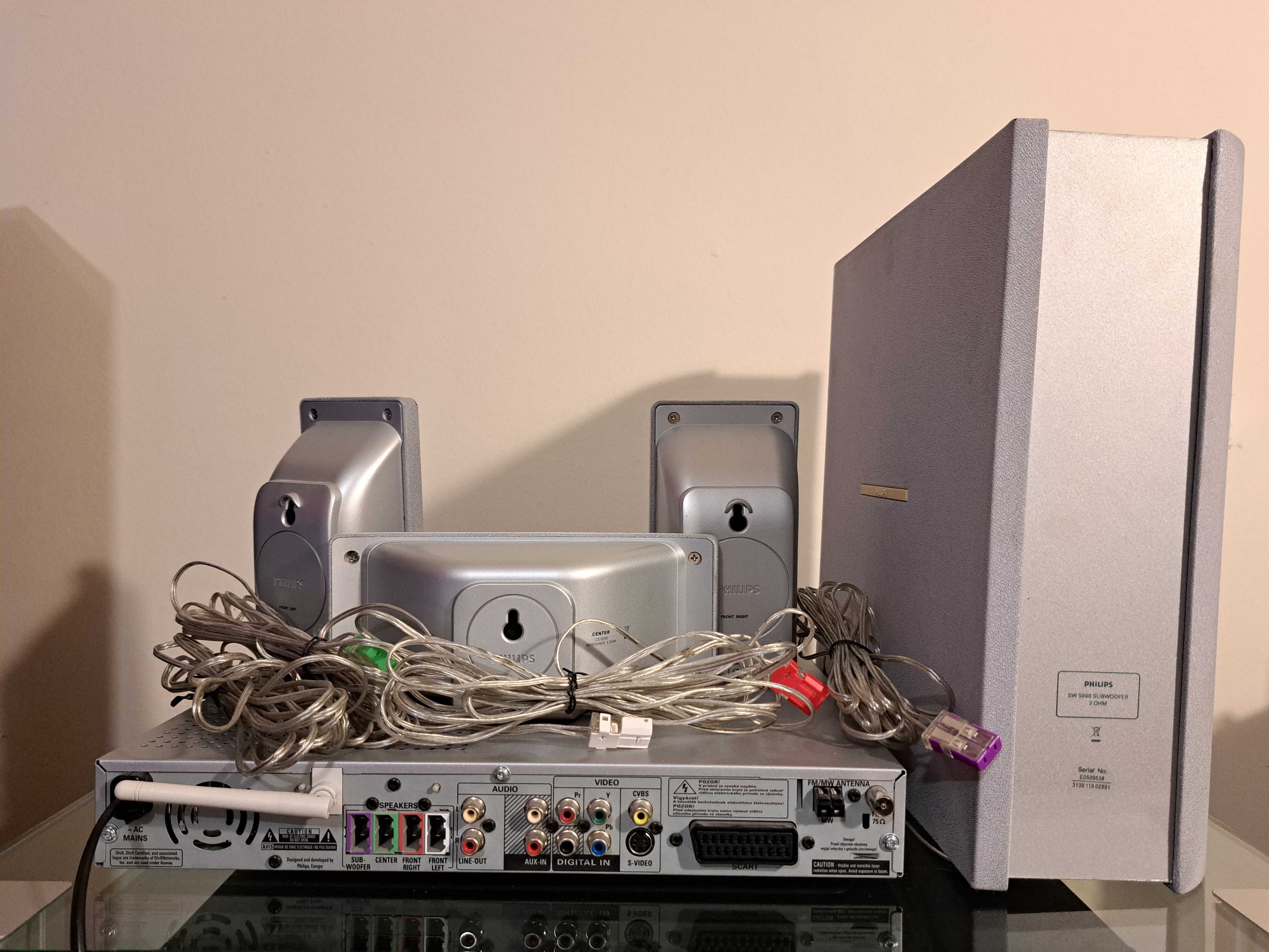 Homecinema Philips HTS-5000W, DVD si SACD player, 500w