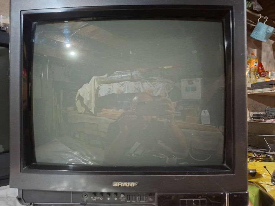 Телевизор SHARP, оригинал Япония. Чистим кладовку.