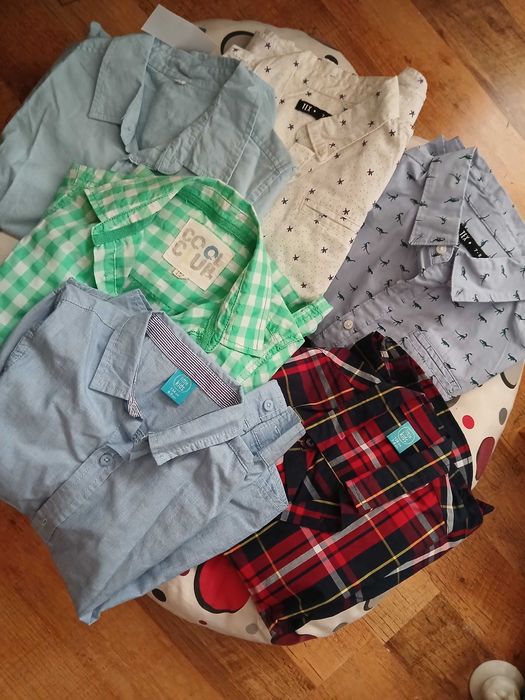 Vand set 6 camasi baieti, 7-8 ani, pret 80 lei