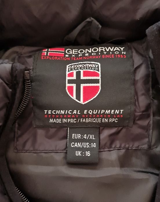 Vând geaca Geonorway, XL, neagra