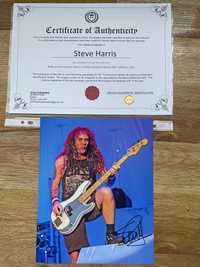 Autograf original Steve Harris ( Iron Maiden )