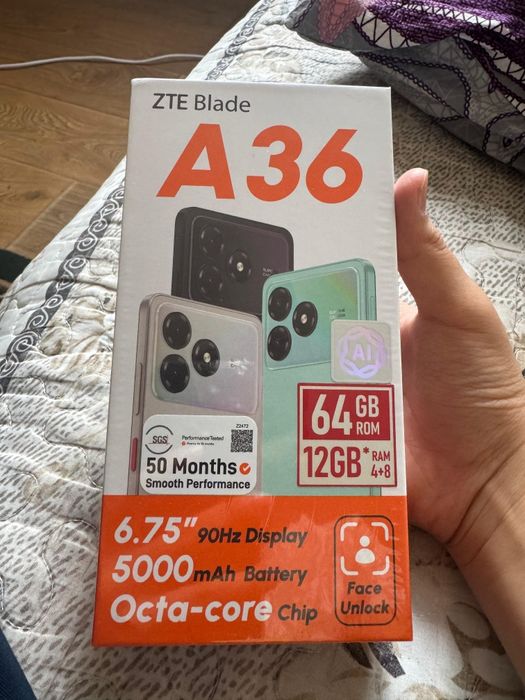 ZTE Blade A36.черный цвет