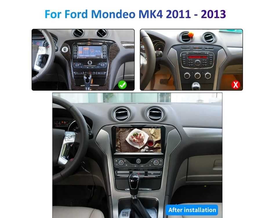 FORD MONDEO MK4 2011/2013  9" андроид навигация, 9659