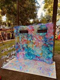 Panou din lemn rabatbil - Selfie Wall pentru festivaluri