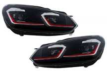 Faruri LED VW Golf 6 (2008-2013) Facelift G7.5 GTI Rosu Dinamic