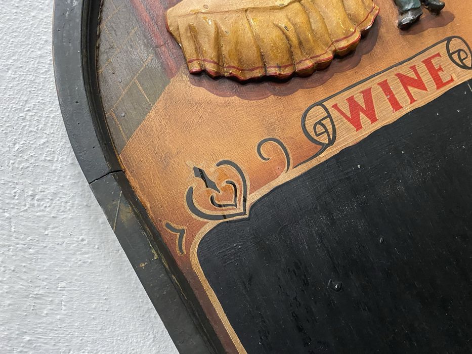 Стара френска табела меню за вино