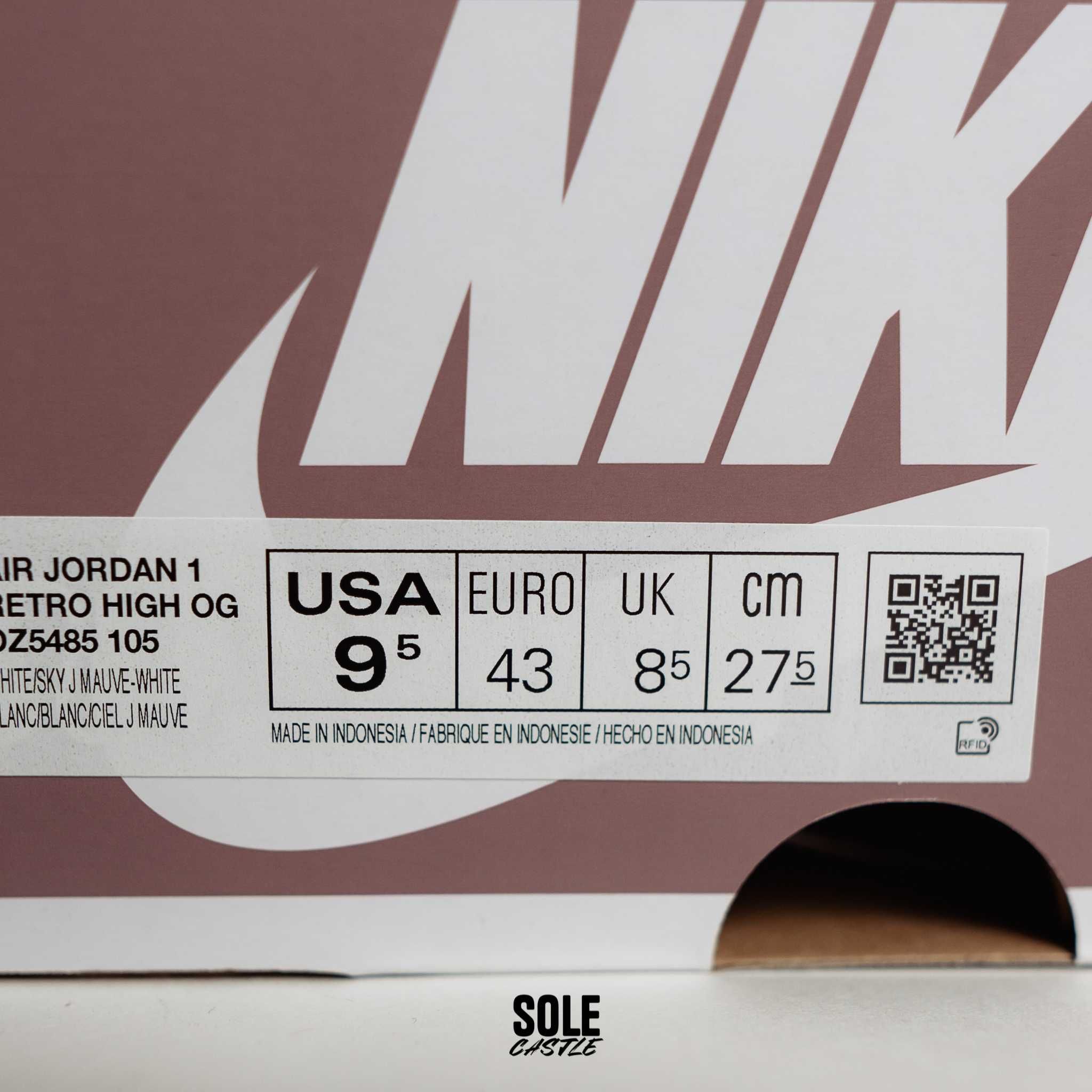Nike Air Jordan 1 High OG "Mauve" (nu dunk, yeezy sau puma)
