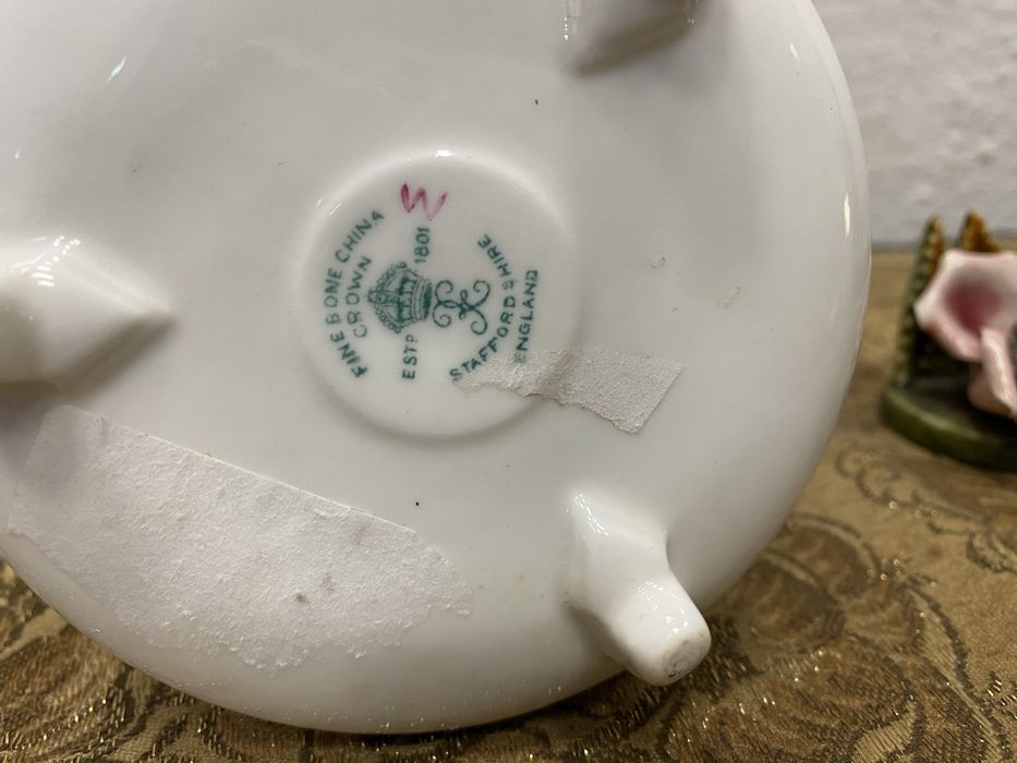 Английски порцеланов свещник с маркировка