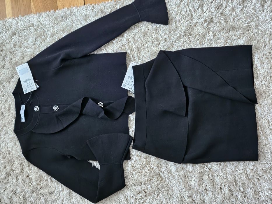 Compleu, fusta + bluza  Zara