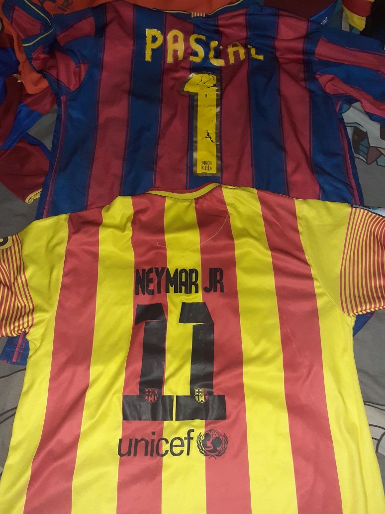 Tricouri fotbal colecție,FCB/Neymar jr,Afellay, Pascal/S