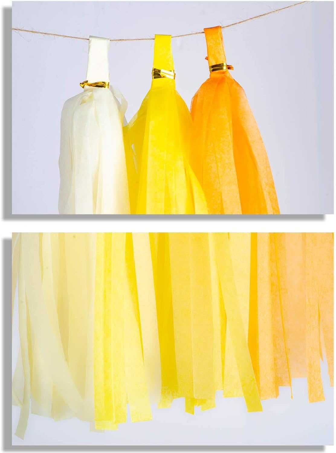 Pompoane si alte decoratii de hartie, diferite culori si marimi