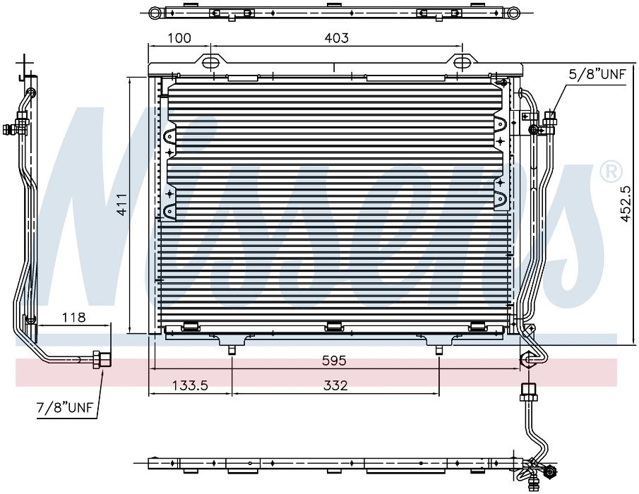 Климатичен радиатор НОВ за C-CLASS W 202 (93-) C 200 CDI