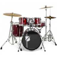 Set de tobe acustice Millenium Focus 18 Drum Bundle Red