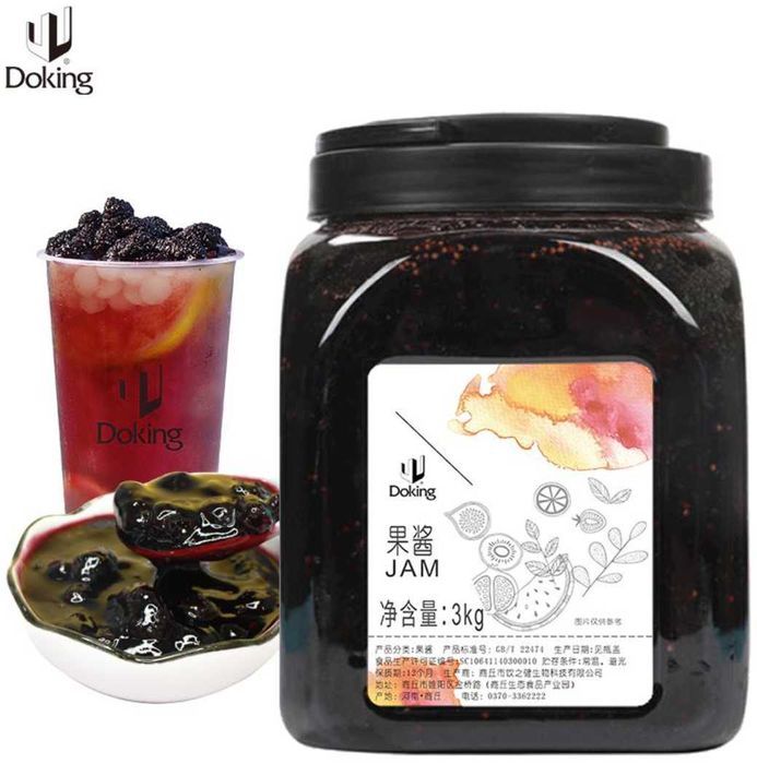 Doking Джем 2.5кг Голубика, джуз боллы, шарики тапиоки, Бабл ти