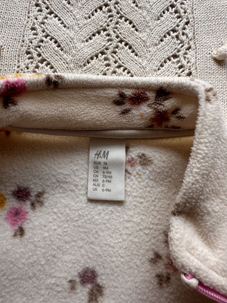 Bluza fleece - mărimea 74 - marca H&M - preț 35 lei