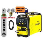 Aparat sudura cu sarma MIG 200i Pulse + butelie 8L argon CO2+ reductor