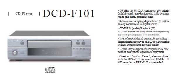 Amplificator si CD Player DENON F101, Telecomanda originala RC 927