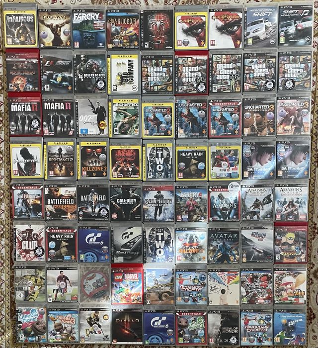 Продам игры на ps3 ps4