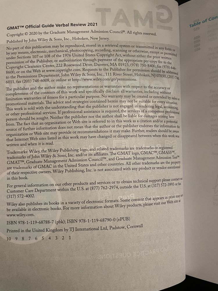 GMAT Verbal Review 2021
