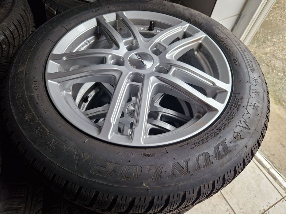 Jante aliaj Dezent 5x112 r16 anvelope 205 60 16 Skoda Vw Seat