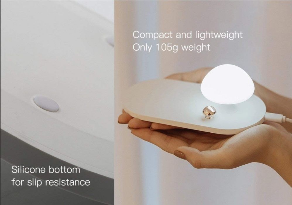 Безжично зарядно с нощна лампа QI Wireless Charger with Touch-control