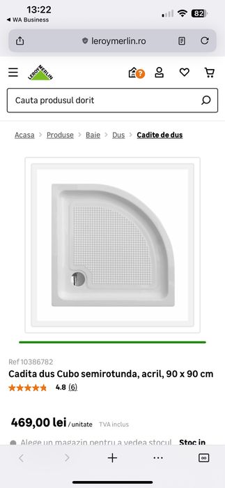 Cada semirotunda 90x90