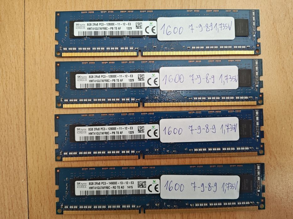 32 GB DDR3 4 x 8 GB 1600 7-9-8-9