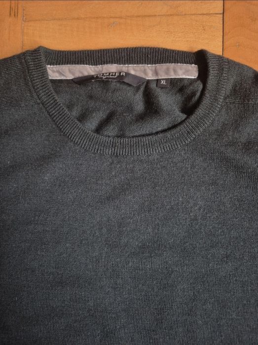 Pulover Bărbătesc Tomher Original - XL - Lână & Cașmir - Verde Închis