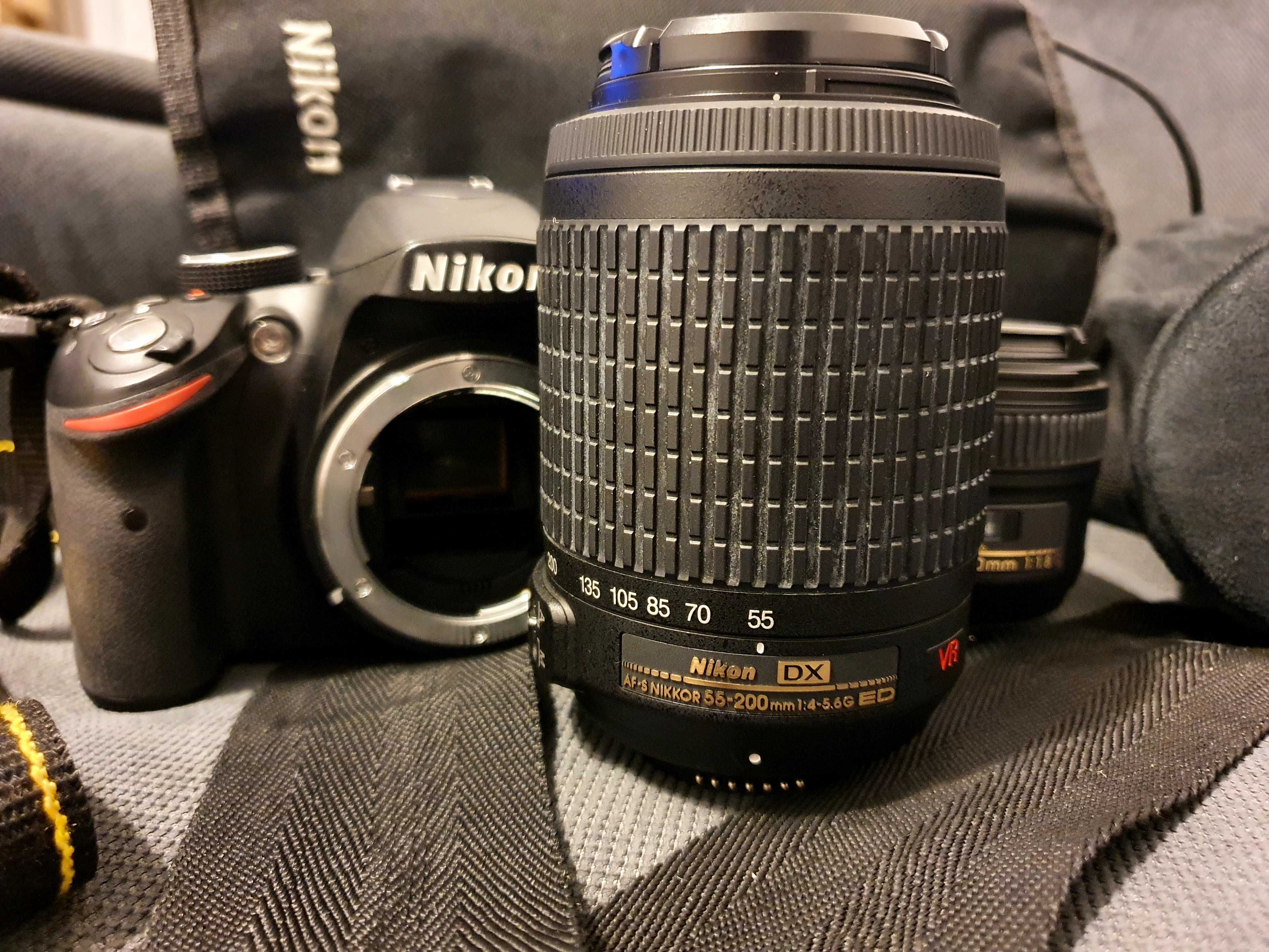 Nikon D3200, obiectiv 50mm, obiectiv 200mm