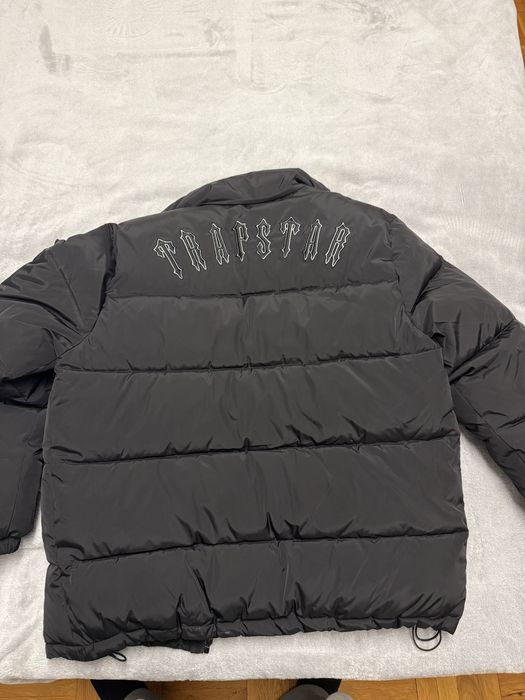 Trapstar Irongate Detachable Hooded Puffer Jacket Black