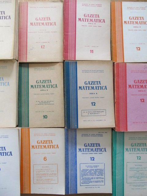 Gazeta matematica 1964 - 1990 (peste 400 reviste)