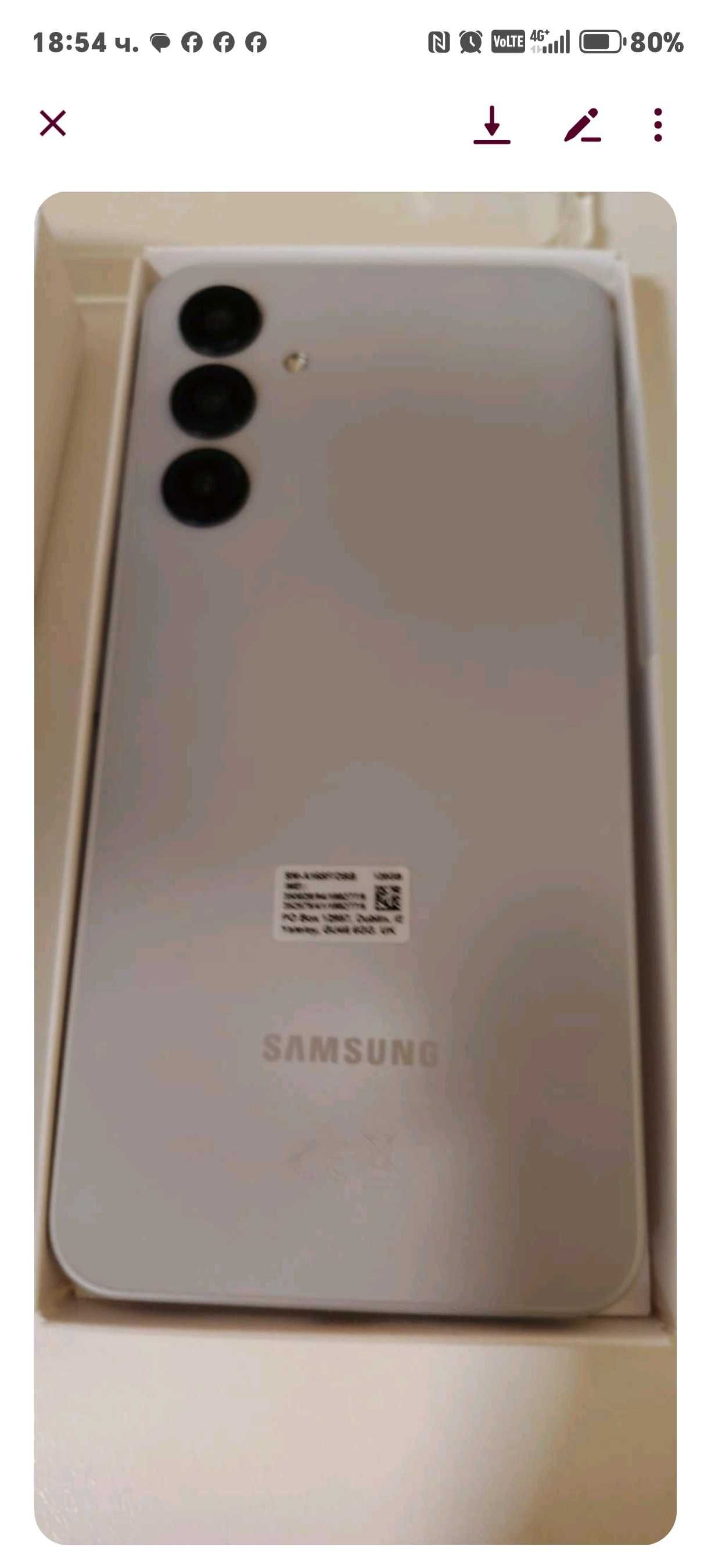 SamsungA165 Чисто нов взет от А1