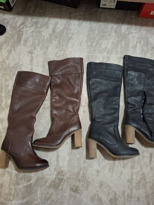 Дамски ботуши от естествена кожа на ETIEM