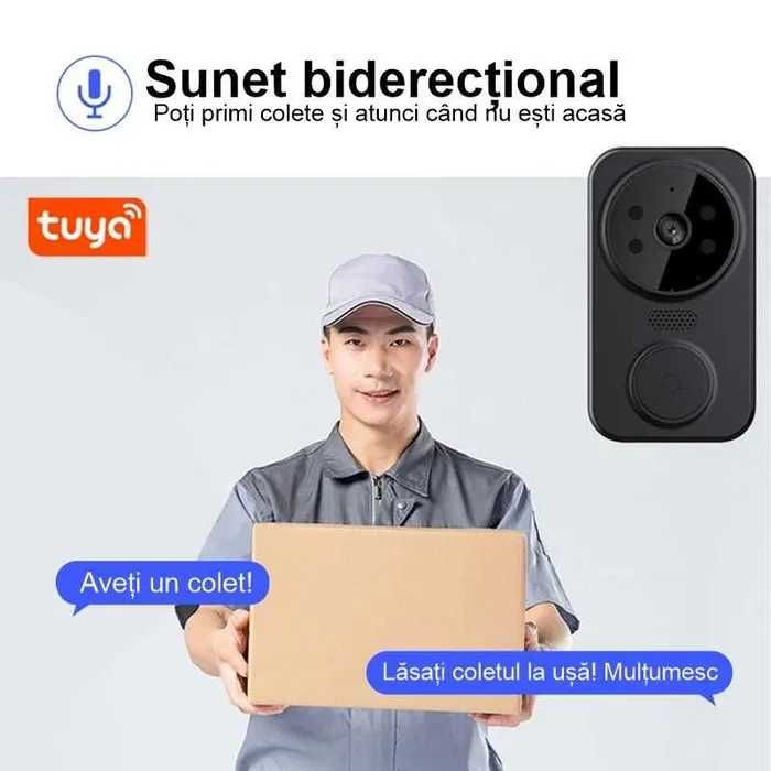 Sonerie Video Wi-Fi HYF-M8,Camera Video,Night Vision, Aplicatie Tuya