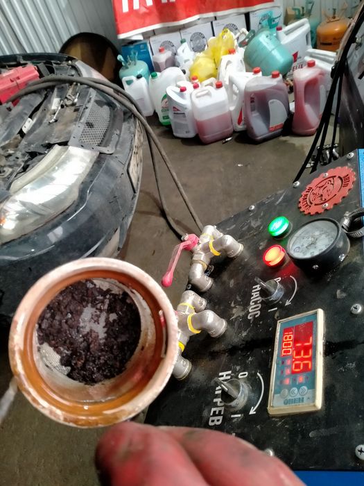 #чистка печки и замена печки радиатор