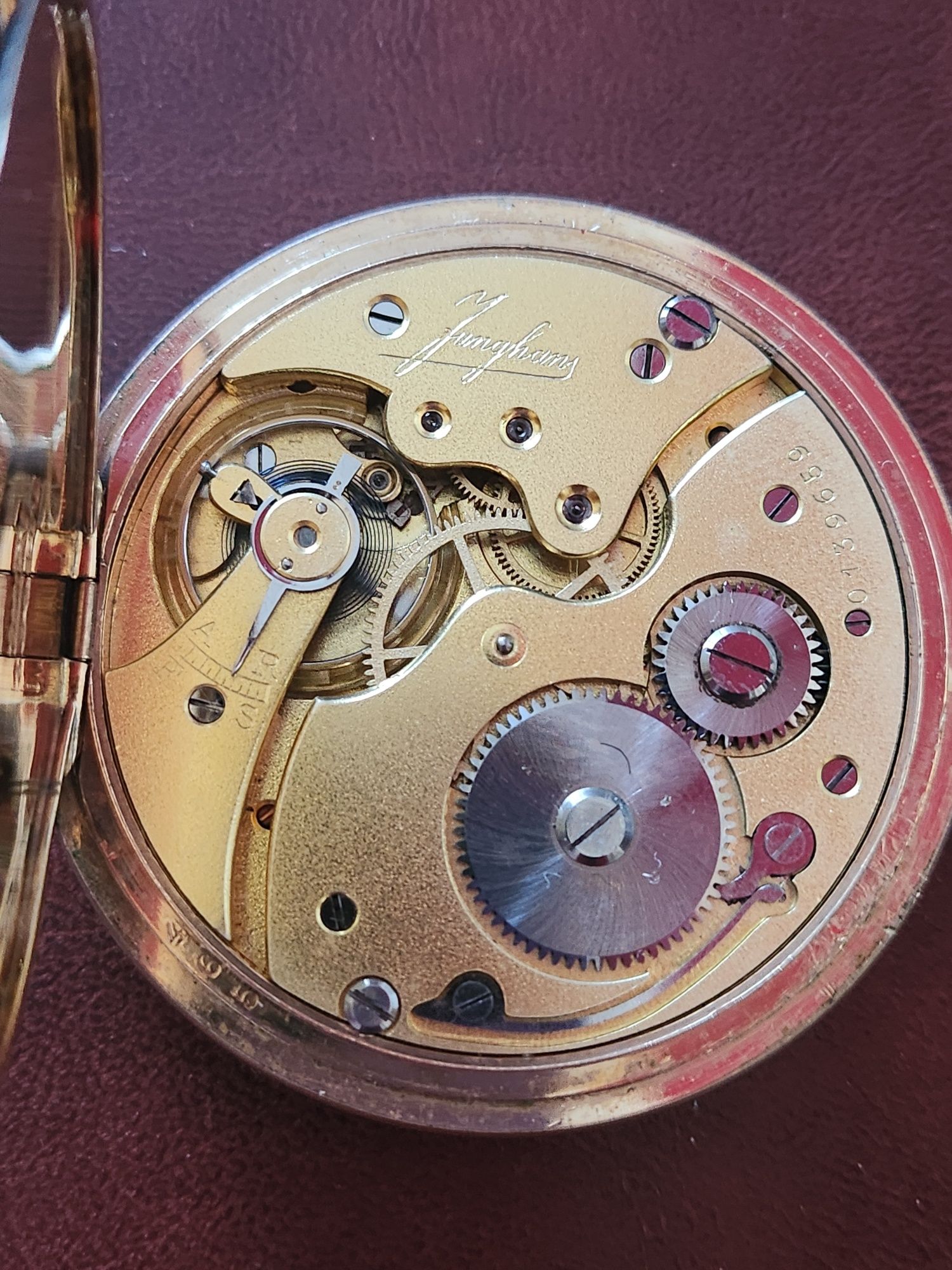 Ceas de buzunar Junghans mecanic, superb.