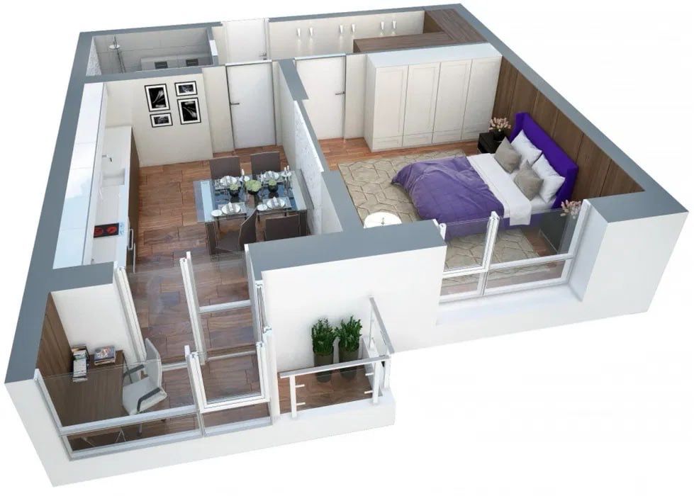 Продаётся евро-двушка в новостройке New Port — 41,43 м², 11/19 этаж