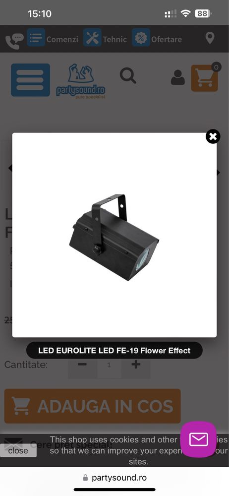 Lumina led club disco eurolite efecte flowers